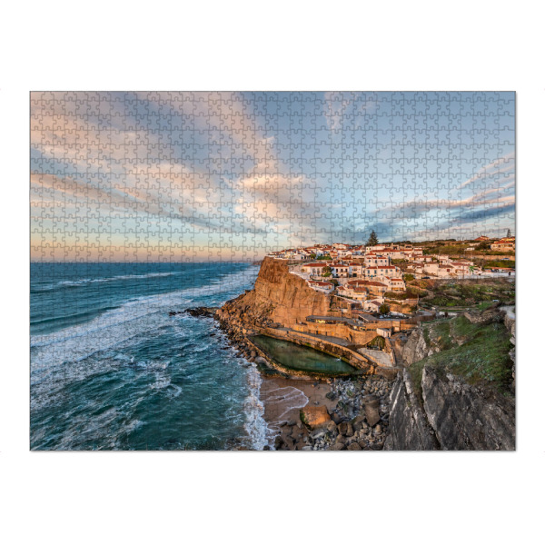 Puzzle Ravensburger "Cascais Portugal Dorf" artboxONE - Reise,Architektur,Reise / Strand und Meer