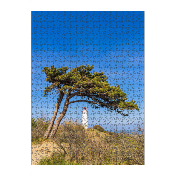 Puzzle Ravensburger "Windflüchter mit Leuchtturm" artboxONE - Natur,Reise,Architektur