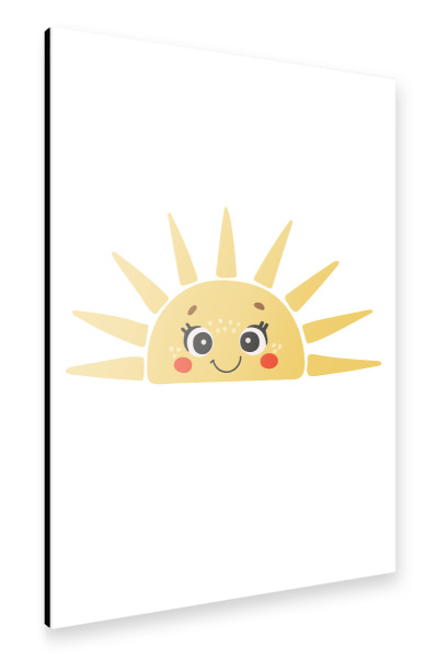 Alu-Dibond "Abstraktes Baby-Sonnendesign" 30x20 cm artboxONE