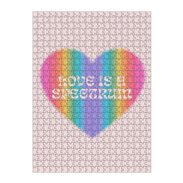 artboxONE Puzzle "Liebe ist ein Spektrum" artboxONE - Menschen,Liebe - Liebe,Farbe,Fett,Spektrum,Stolz,Stolzmonat,Herz,Aura - Bild liebe