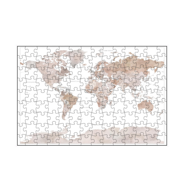 artboxONE Puzzle "Weltkarte auf Deutsch, Finn" artboxONE - Kartografie