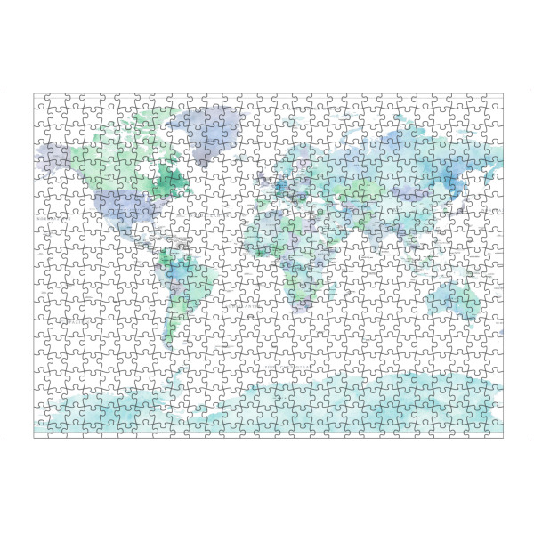 Puzzle Ravensburger "Weltkarte auf Deutsch, Lena" artboxONE - Kartografie