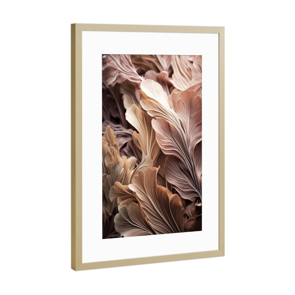 Poster mit Rahmen Gold "Floral rose Dream" artboxONE - Natur,Floral,Abstrakt