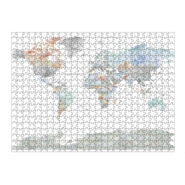 Puzzle Ravensburger "Weltkarte auf Deutsch, Annika" artboxONE - Kartografie