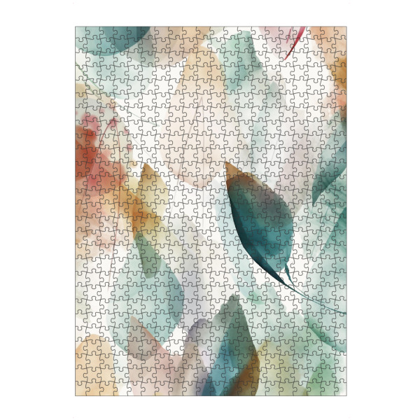 artboxONE Puzzle "Blätter Kleckse" artboxONE - Natur,Floral,Abstrakt