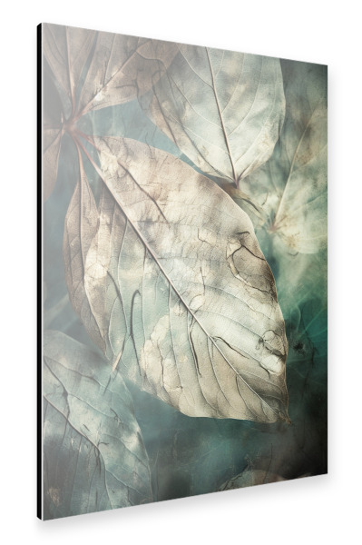 Alu-Dibond "Blattgrün modern" 30x20 cm artboxONE