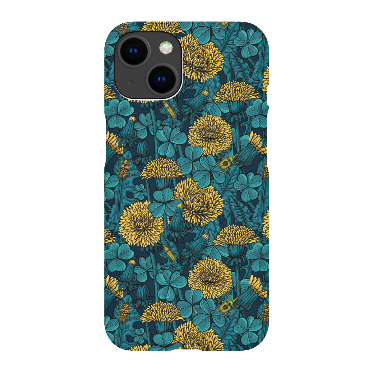 iPhone "Die Wiese in Gelb und Blau" Premium-Case Handyhülle artboxONE