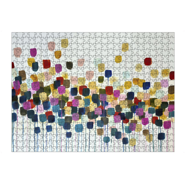 Puzzle Ravensburger "Ich sehe Blumen" artboxONE - Floral,Geometrie - Floral,Abstrakt,Geometrie,Formen,Bunt - Bild floral