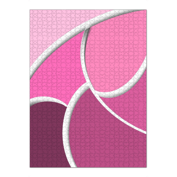Puzzle Ravensburger "Lila Abstrakt" artboxONE - Abstrakt,Geometrie - Abstrakt,Rosa,Zeichnung - Bild abstrakt