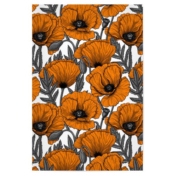 Poster 30x20 cm "Orangefarbene Mohnblumen" artboxONE - Natur,Floral