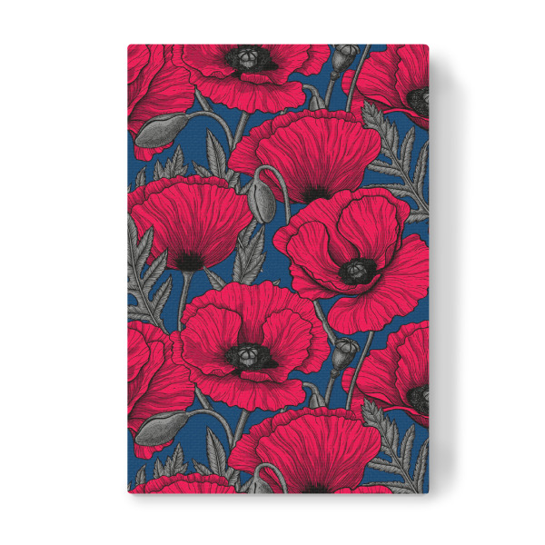 Leinwandbild "Rote Mohnblumen" artboxONE - Natur,Floral