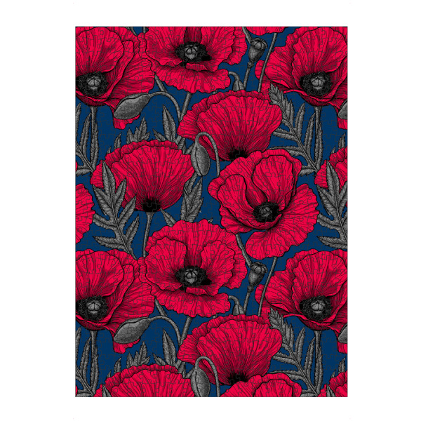 artboxONE Puzzle "Rote Mohnblumen" artboxONE - Natur,Floral