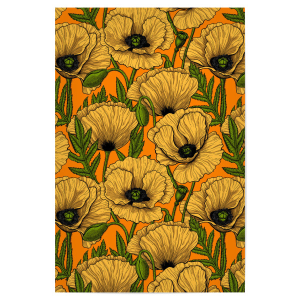 Poster 30x20 cm "Gelbe Mohnblumen" artboxONE - Natur,Floral