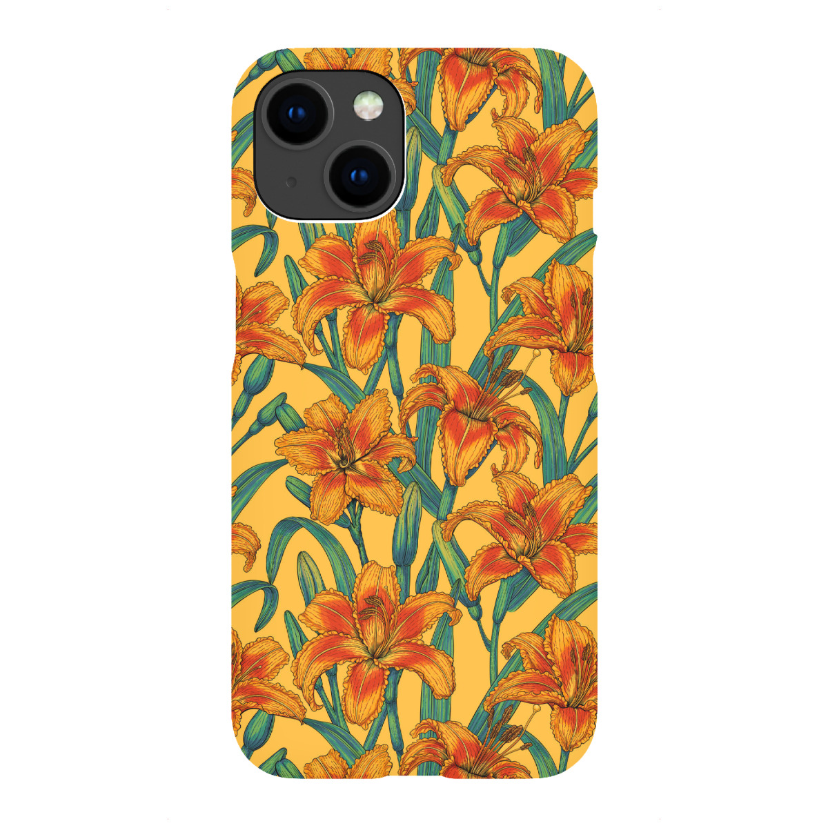 iPhone "Orangefarbene Lilien" Premium-Case Handyhülle artboxONE