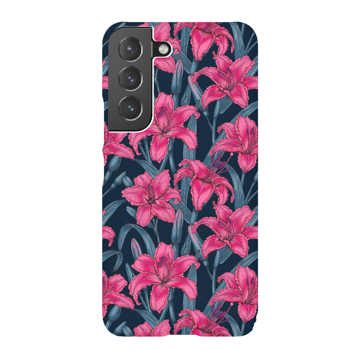 Samsung Galaxy "Rote Lilien" Premium-Case Handyhülle artboxONE