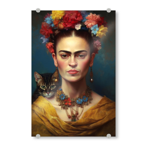 Frida Kahlo Love Cats