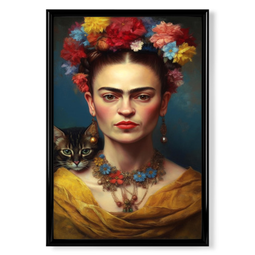 Frida Kahlo Love Cats