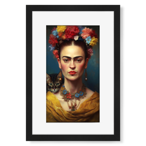 Frida Kahlo Love Cats