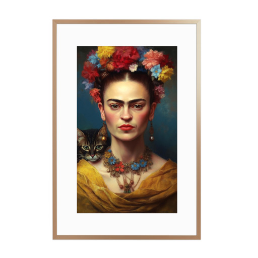 Frida Kahlo Love Cats