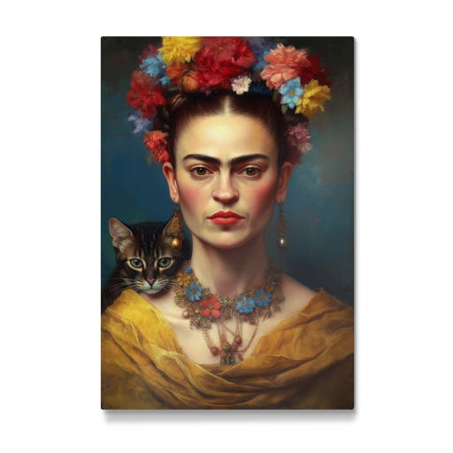 Frida Kahlo Love Cats