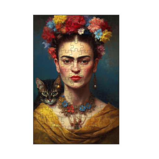 Frida Kahlo Love Cats