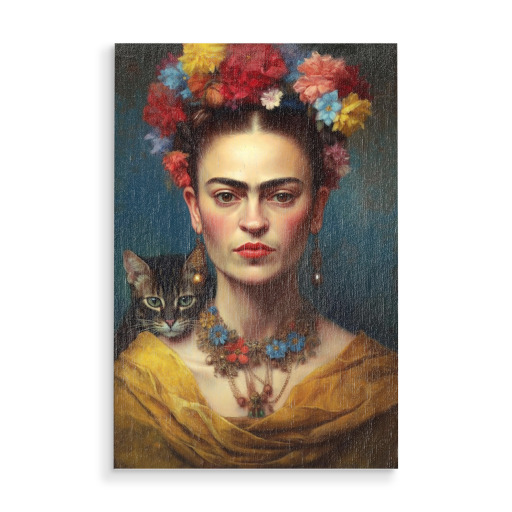 Frida Kahlo Love Cats