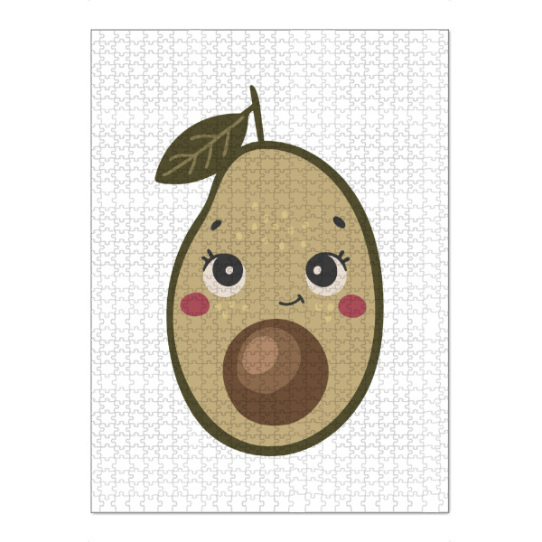 Puzzle Ravensburger "Abstraktes Avocado-Fruchtdesign" artboxONE - Essen & Trinken / Obst & Gemüse
