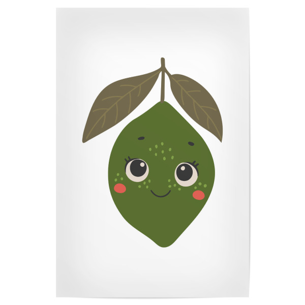 Poster 30x20 cm "Zitrone mit Augendesign" artboxONE - Essen & Trinken / Obst & Gemüse