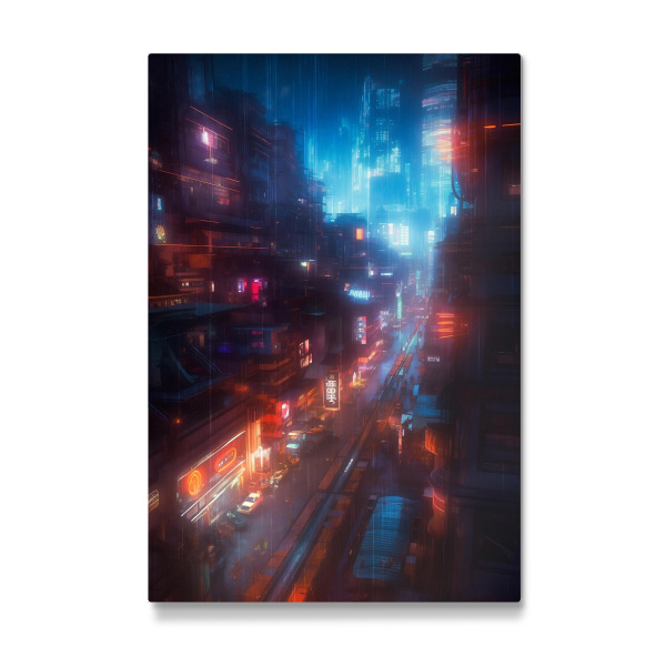 Galerie-Print "Ein neonbeleuchtetes Stadtbild" 30x20 cm artboxONE