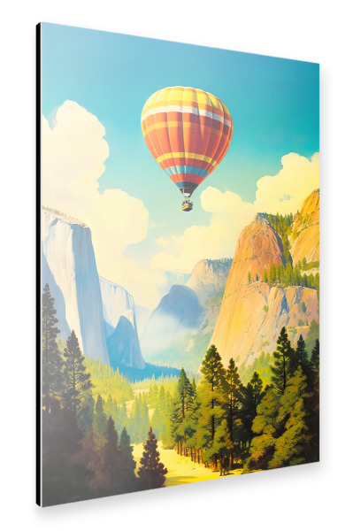 Alu-Dibond "Vintage Yosemite" 30x20 cm artboxONE