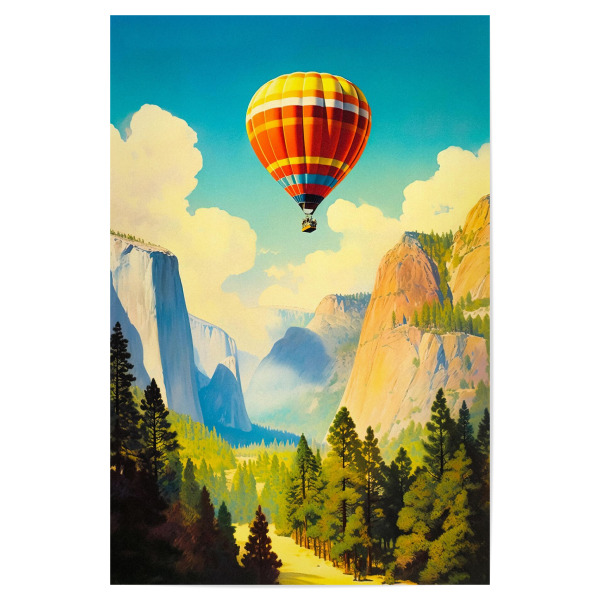 Poster 30x20 cm "Vintage Yosemite" artboxONE - Natur,Reise,Reise / Länder