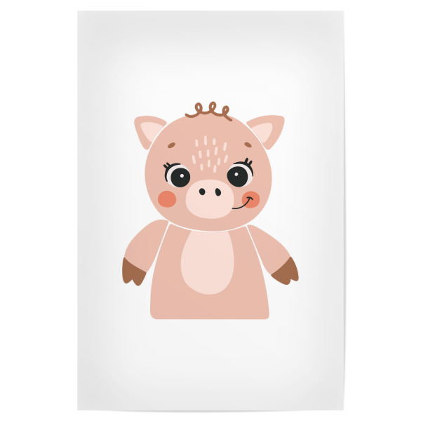 Poster "Schweinchen-Illustration" artboxONE - Tiere