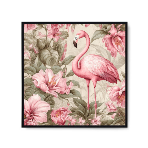 Flamingo Blumen Liebe