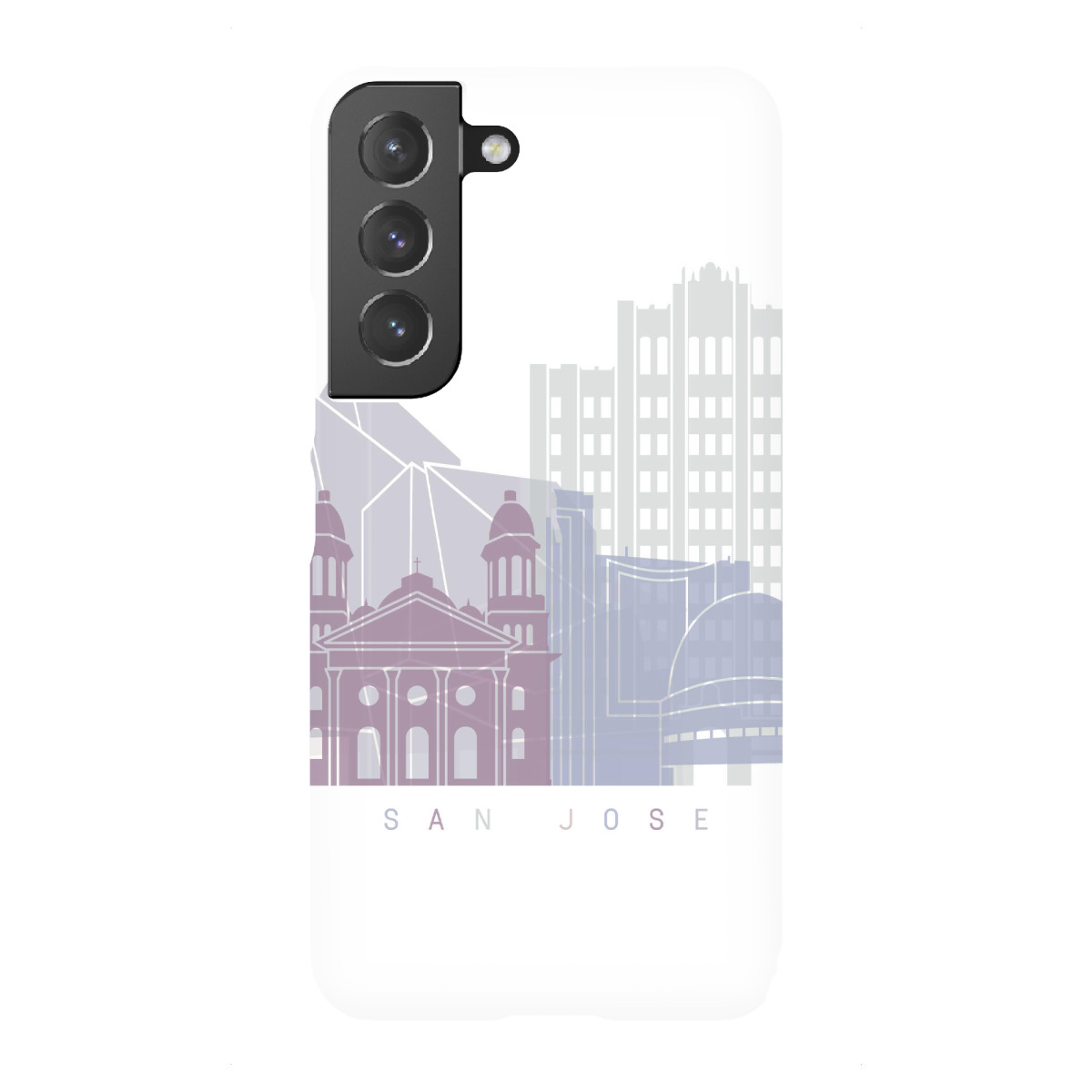 "SAN JOSE SKYLINE PASTELL"für Samsung Galaxy - Premium-Case Handyhülle artboxONE