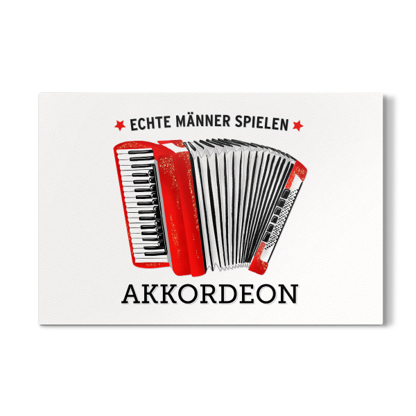 Galerie-Print "Echte Männer spielen Akkordeon" 30x20 cm artboxONE