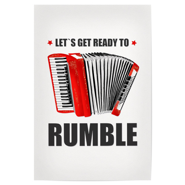 Poster 30x20 cm "Leg los mit deinem Akkordeon" artboxONE - Typografie,Menschen,Musik