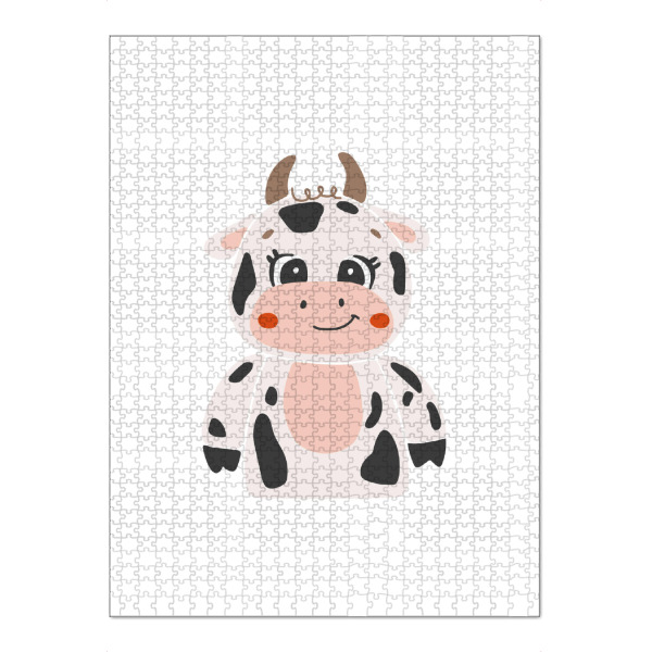 Puzzle Ravensburger "Niedliche Kuhillustration" artboxONE - Für Kinder,Tiere