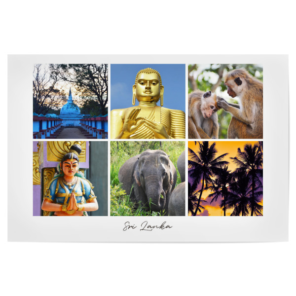 Poster "Sri Lanka - strahlendes Land" artboxONE - Reise,Architektur,Reise / Asien,Reise / Länder