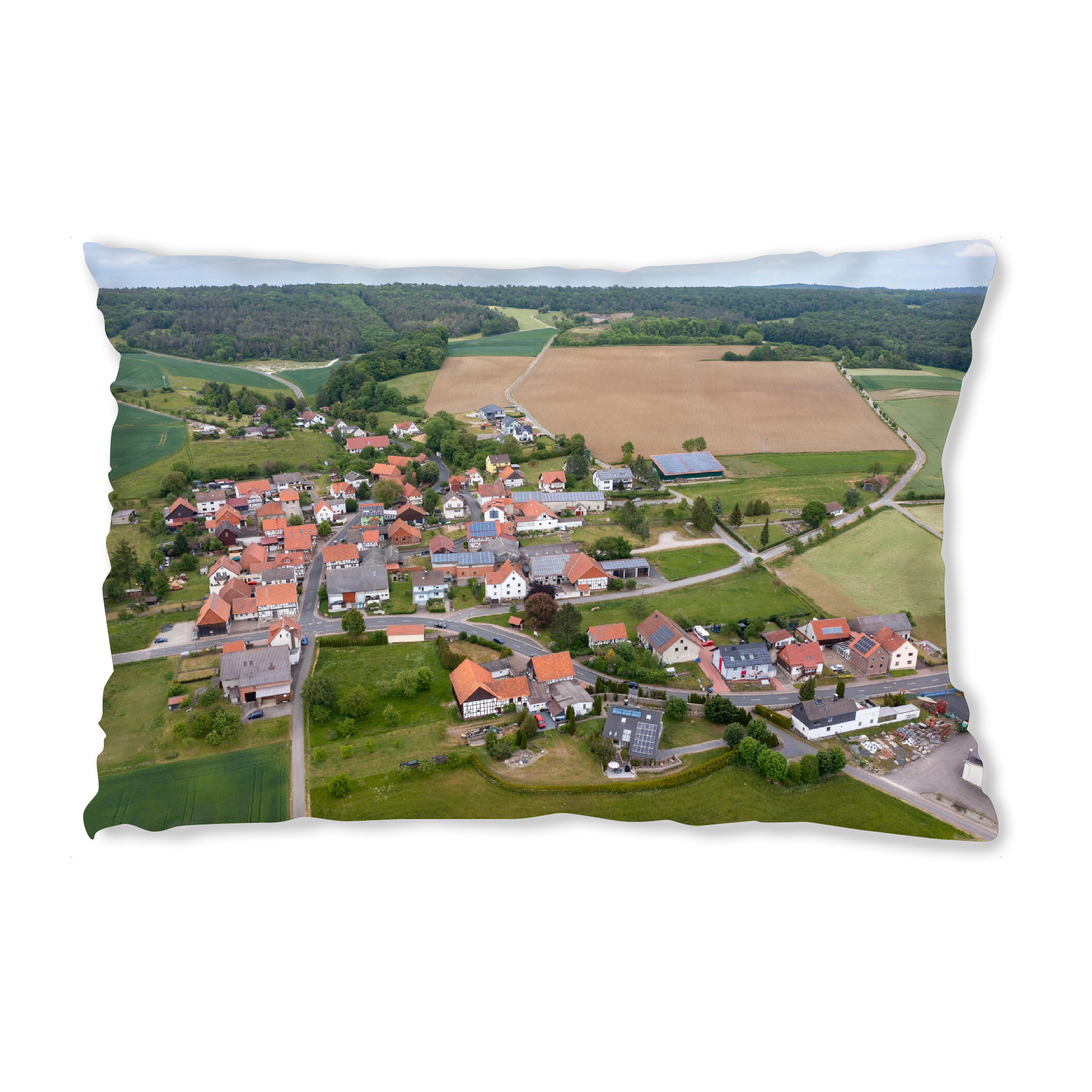Design-Kissen "Das Dorf Rittmannshausen" artboxONE - Natur,Architektur