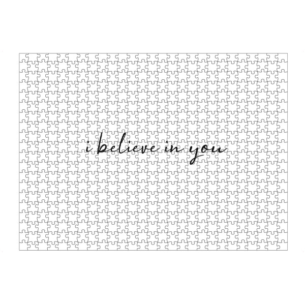 Puzzle Ravensburger "I believe in you" artboxONE - Typografie,Schwarzweiß,Liebe