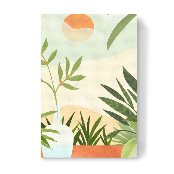 Leinwandbild "Terrassensonnenuntergang" artboxONE - Städte,Natur,Reise
