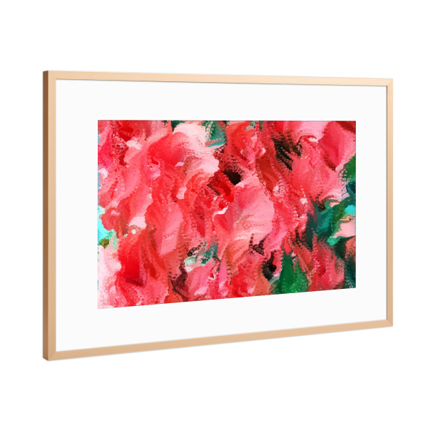 Poster mit Rahmen Kupfer "Die ewige Blüte des Geistes" artboxONE - Abstrakt