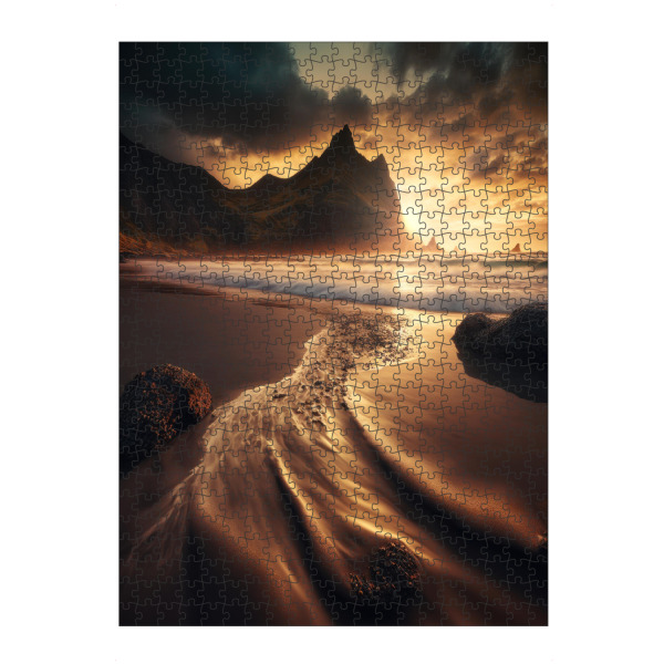 Puzzle Ravensburger "Beach Sunrise" artboxONE - Natur,Reise,Reise / Strand und Meer - Art,Landscape,Landschaft,Strand,Beach,Sunset,Sunrise