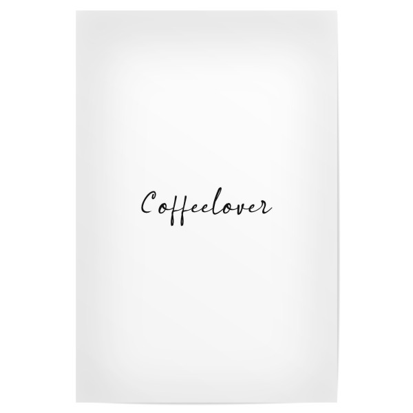 Poster 30x20 cm "Coffee-lover" artboxONE - Typografie,Essen & Trinken,Abstrakt