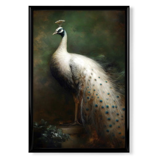 White Peacock Painting