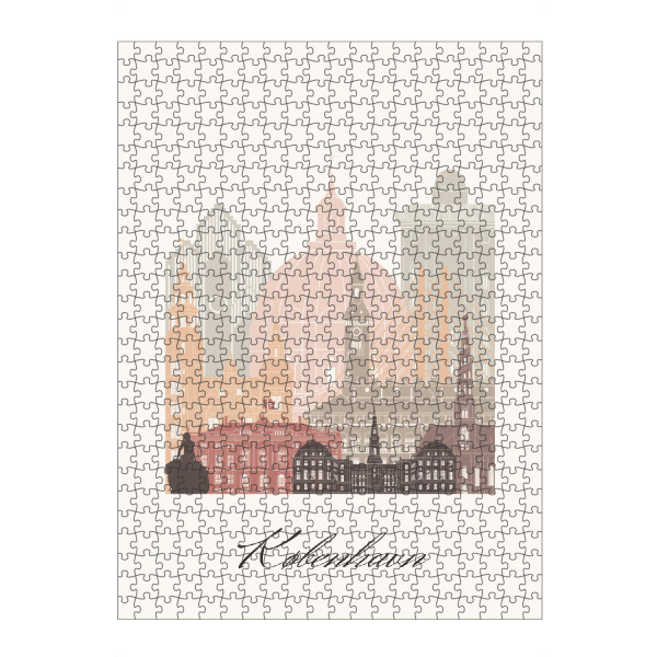 artboxONE Puzzle "Skyline von Kopenhagen" artboxONE - Städte,Reise,Architektur,Städte / København,Kartografie