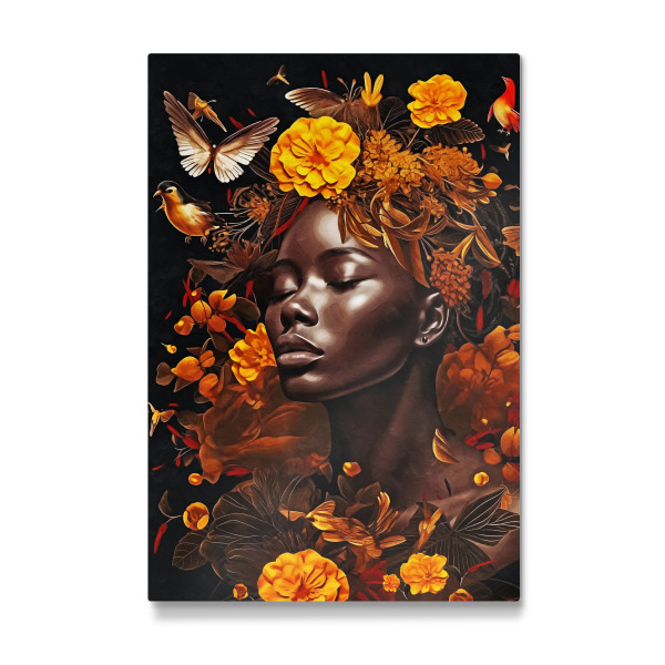 Galerie-Print "Blumenfrau mit Natur" 30x20 cm artboxONE
