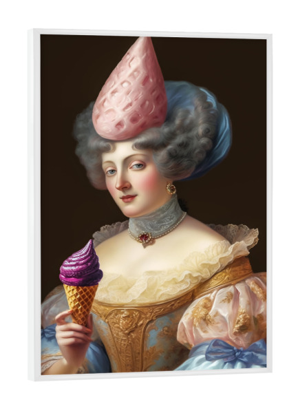 Poster mit weißem Rahmen "You like icecream" artboxONE - Menschen,Fiktion,Lustig