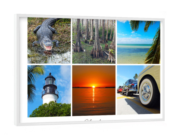 Poster mit weißem Rahmen "Florida Impressions" artboxONE - Reise,Reise / Strand und Meer,Reise / Länder