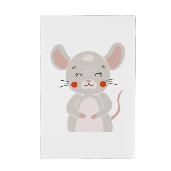 Holzbild "Abstraktes Mausdesign" artboxONE - Für Kinder,Tiere